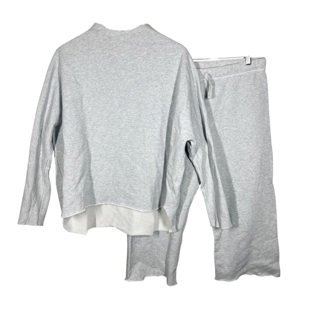 Frank & Eileen Aspen Travel Sweat Set Gray Melange Size Medium Cotton - Picture 2 of 12